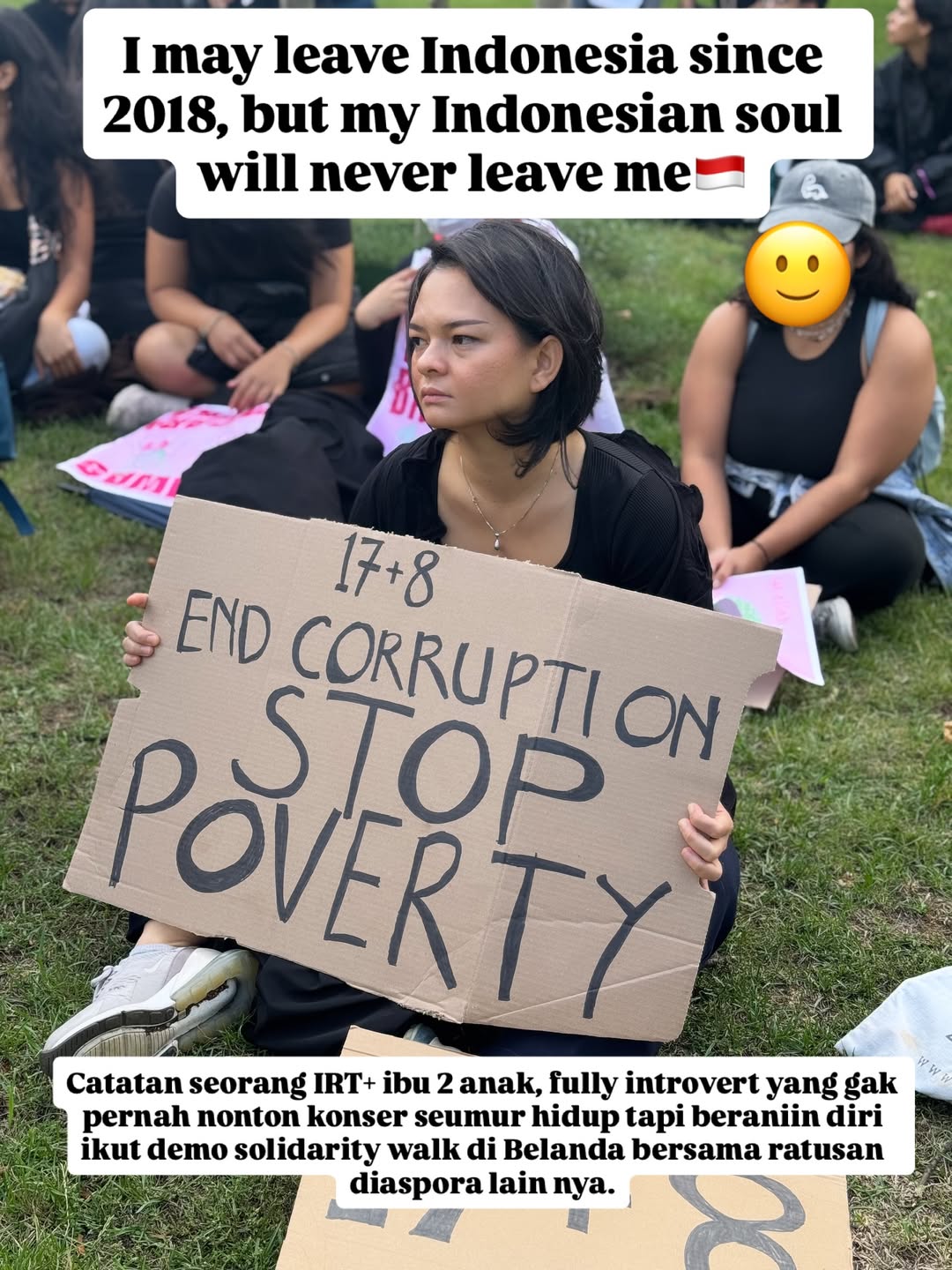 Nanda Gita demo di Belanda (Instagram)
